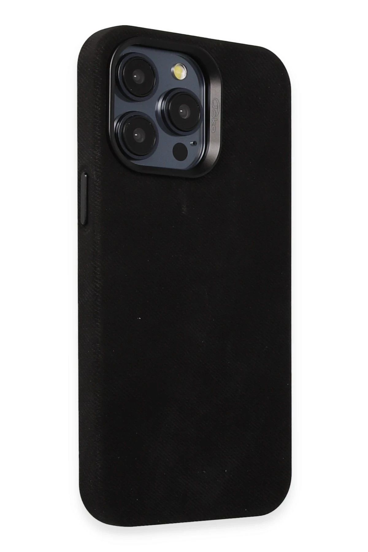 Joko iPhone 15 Pro Max Kılıf Velvet Magsafe Kapak - Siyah SPTGL