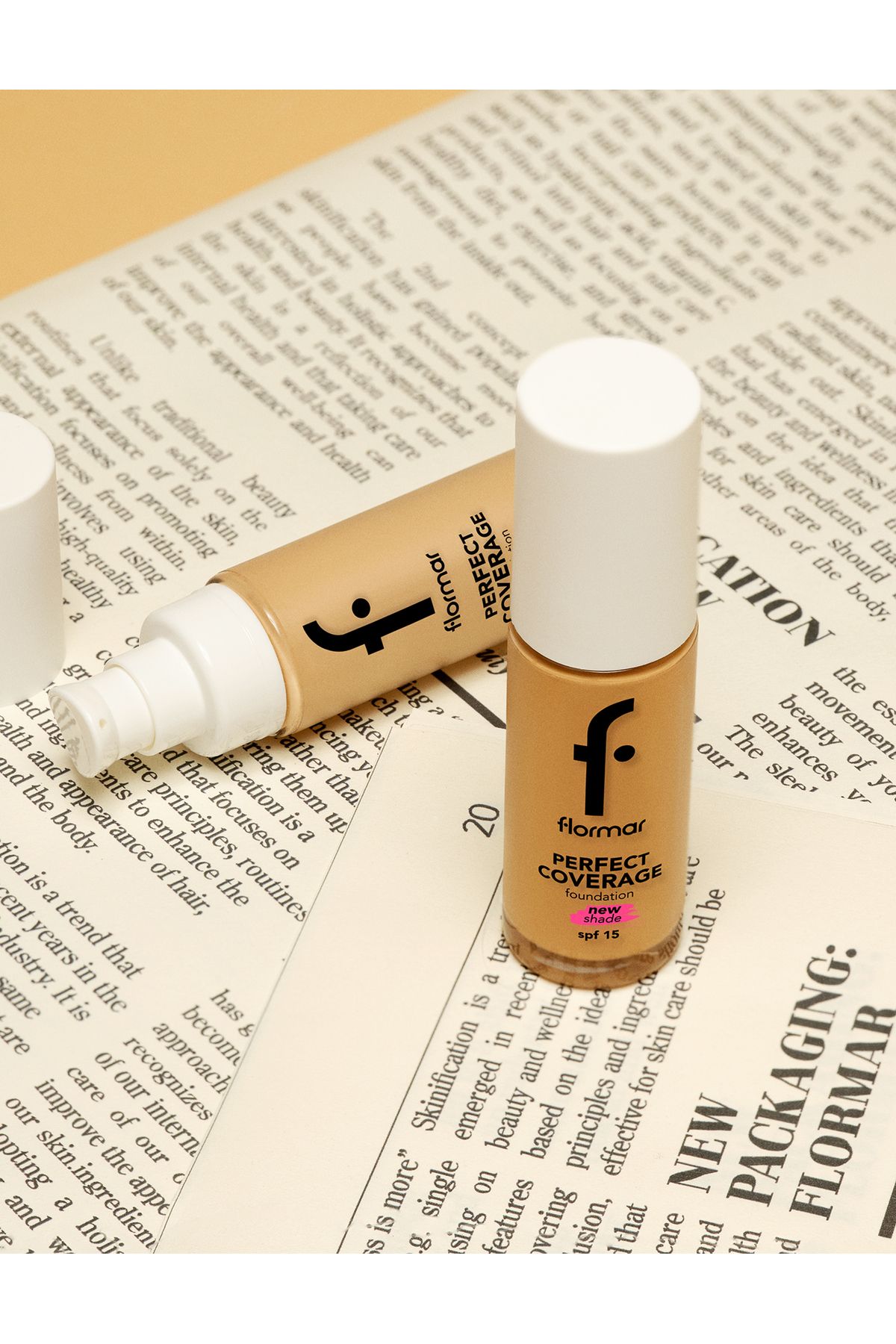 Flormar-كريم أساس فلورمار بيرفكت كوفريدج 102 بيج ناعم 7