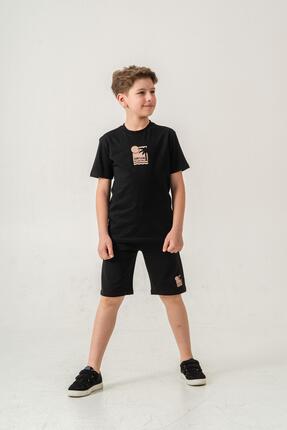 Mışıl Kids Surf & Sun Baskılı Erkek Çocuk Şort - Tişört Takımı