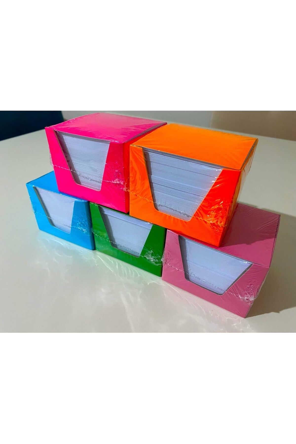 STOREMAX SRT Küp Not 10 Paket Küp Blok Not Kağıdı 1 Hamur 8x8 cm FxYM 1126906