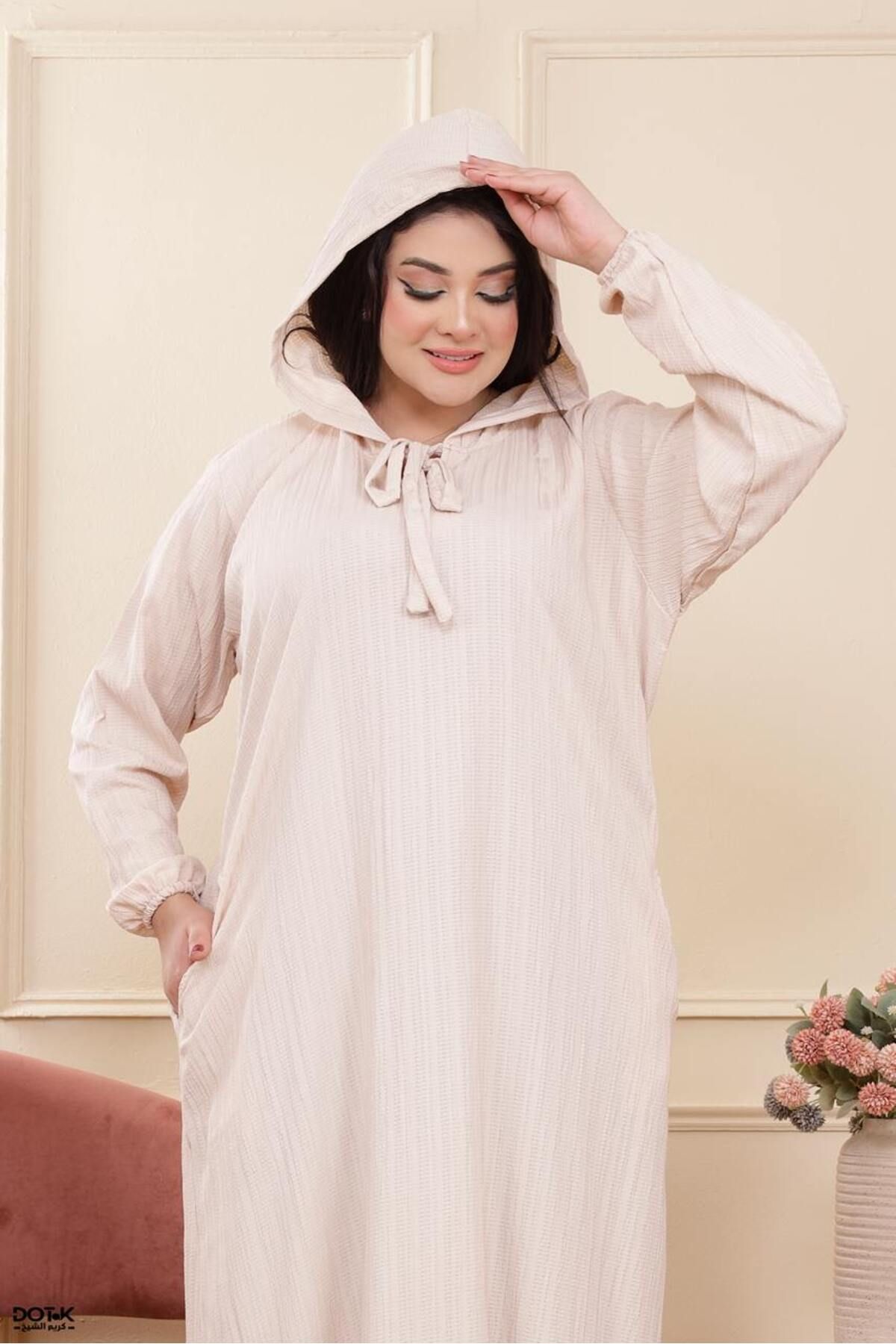 Generies-Fresca linen abaya made of light and comfortable linen material with an elegant and modern design, ideal for everyday use. 4