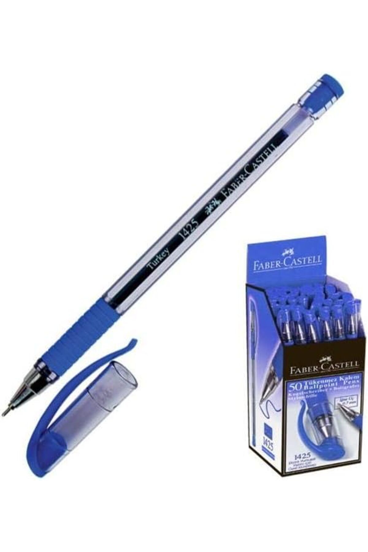Mu Art Ahşap Mrt 1425 İğne Uç Tükenmez, Mavi, 50' li Art 871301