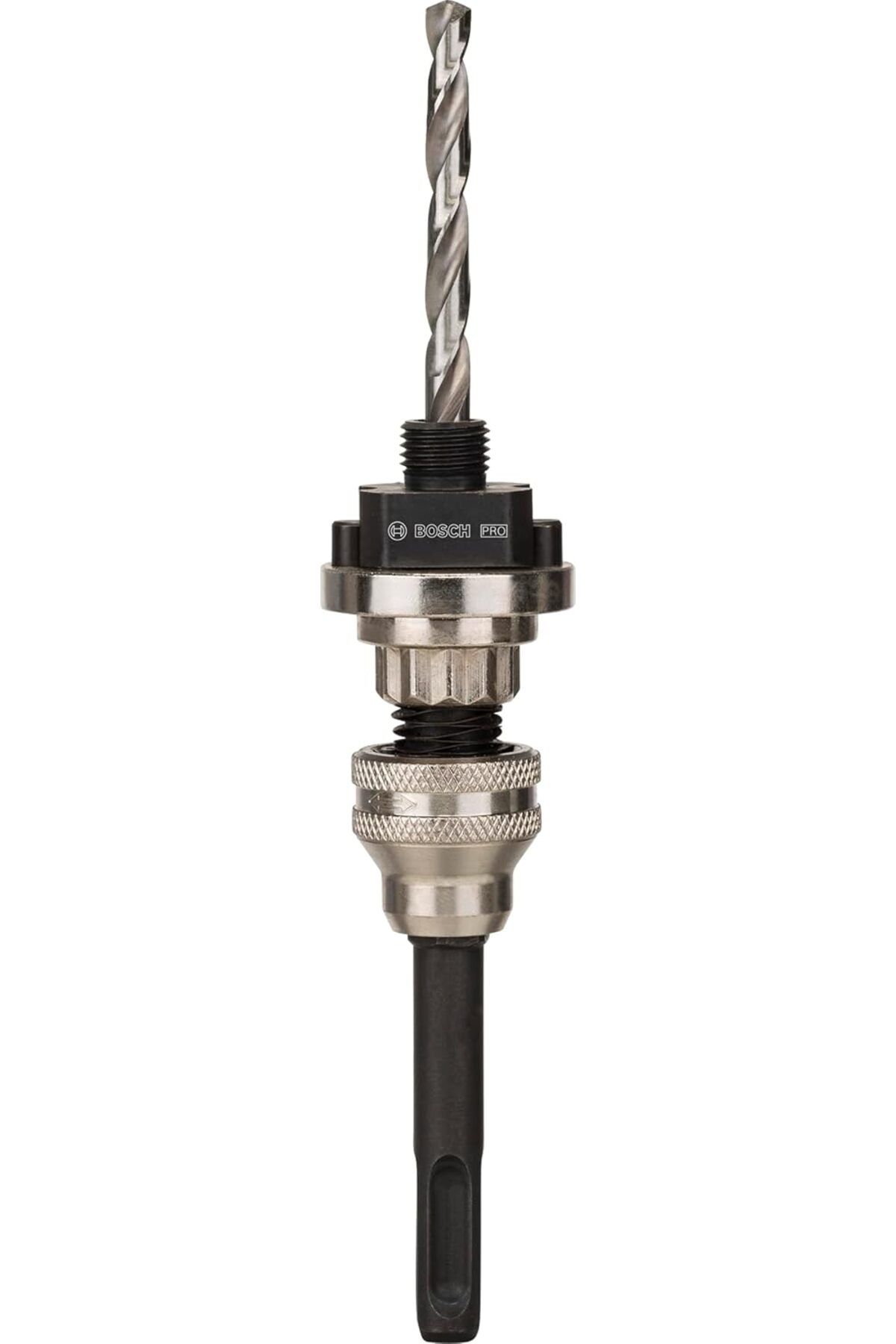 LUXE 1 x PRO Q-Lock Quick Change takma tutucu, SDS plus yuvalı delik testeresi için Quick Change siste
