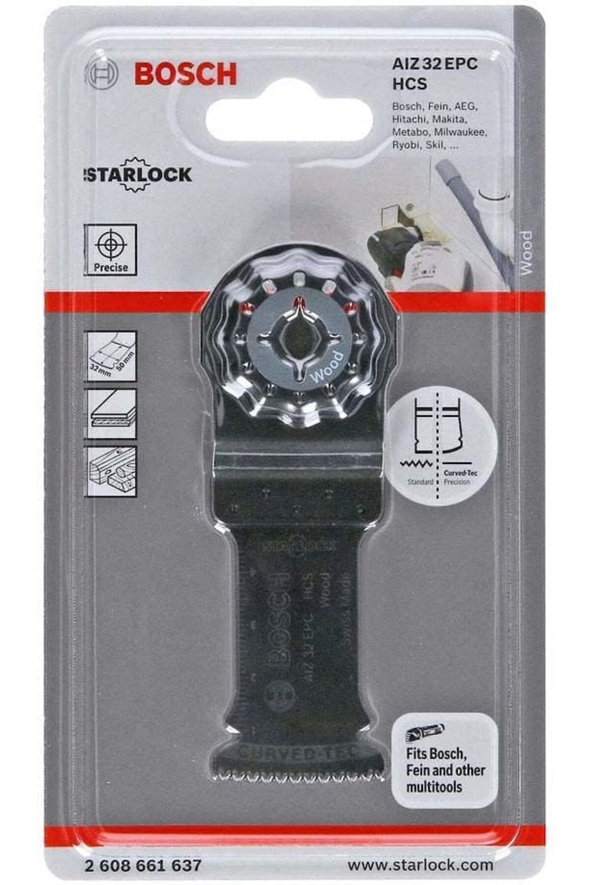 LUXE Professional Accessories Pro Tauchsaegeblatt ahşap Multifunktionswerkzeuge için Starlock (Aiz 32