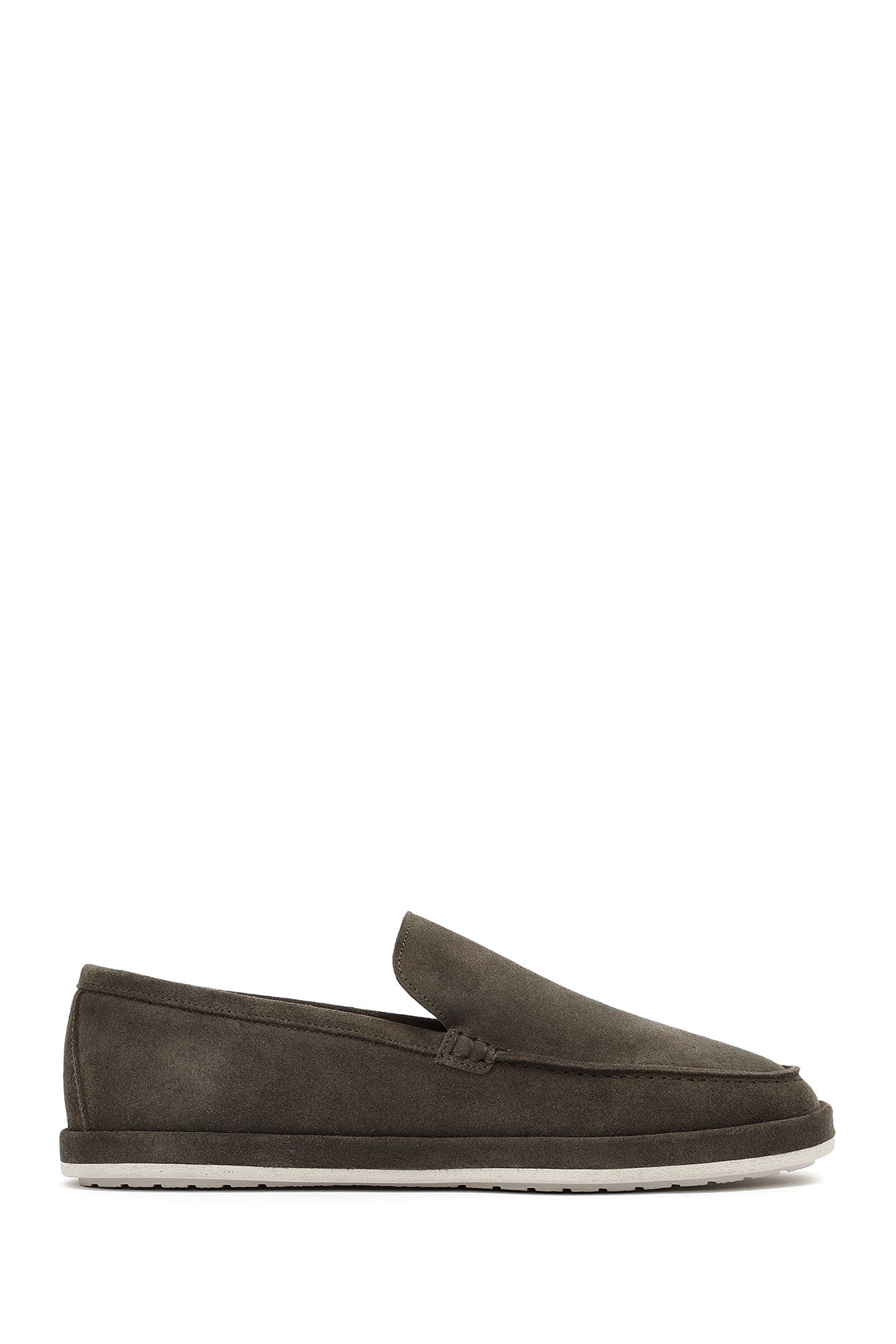 Derimod Erkek Haki Süet Deri Loafer 25SFD612310