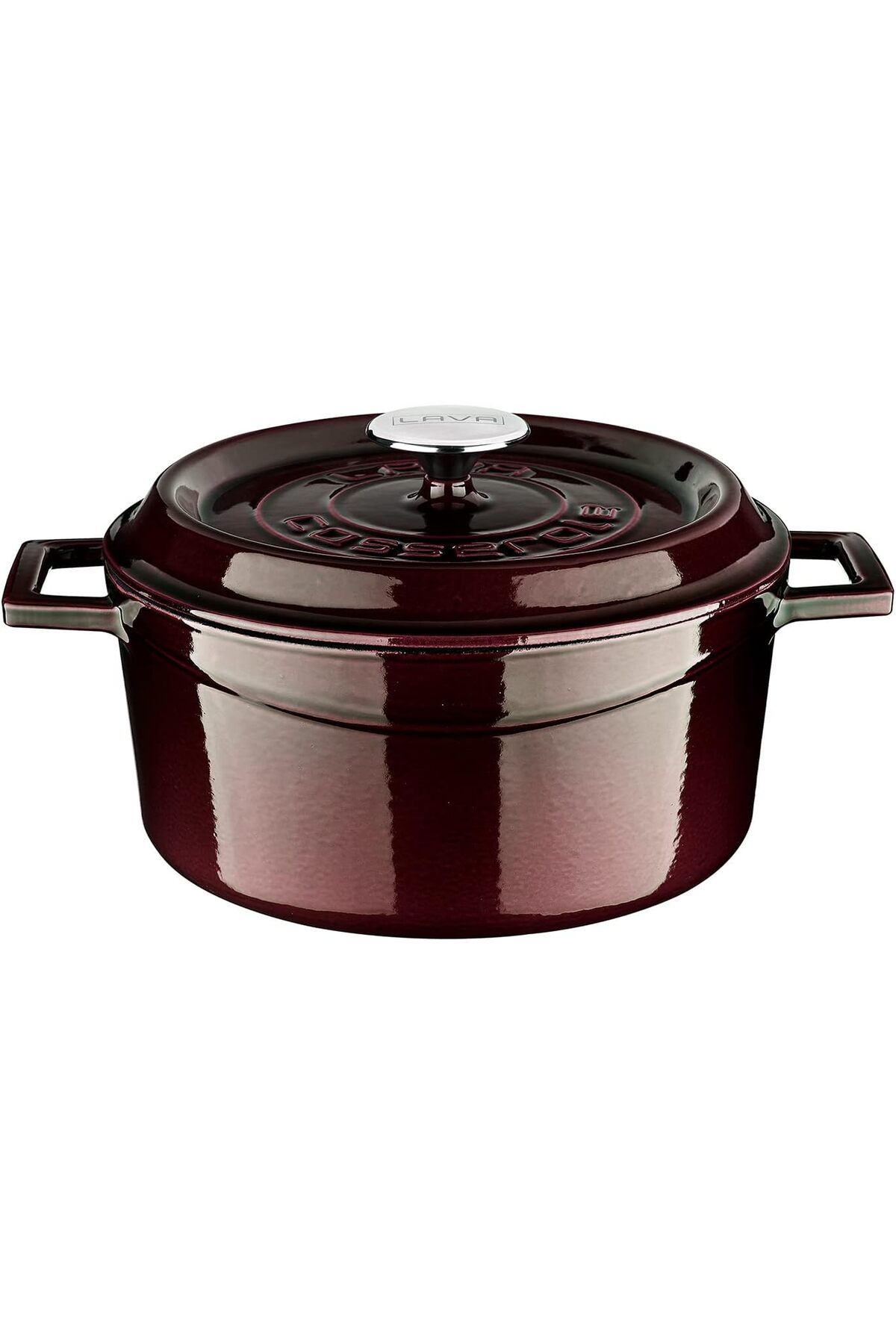 STOREMAX Sbl Metal Premium Serisi - Döküm Yuvarlak Tencere, 24 cm, Majolik Mor SBLShp 1064356