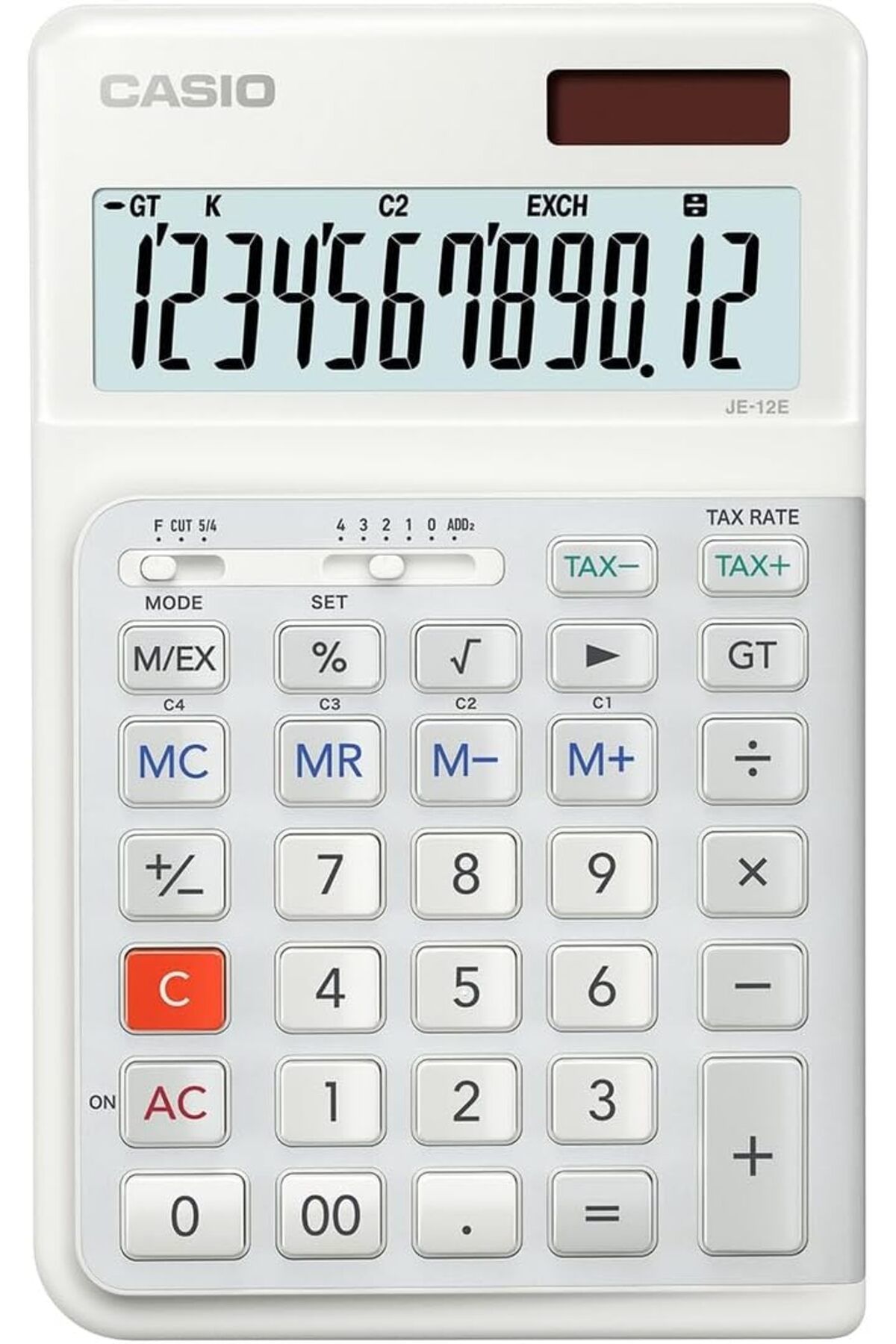 STOREMAX JE-12E-WE Beyaz 12 Hane Masa Üstü Ergonomik Tuşlu Hesap Makinesi ELZFRNTR 1127478