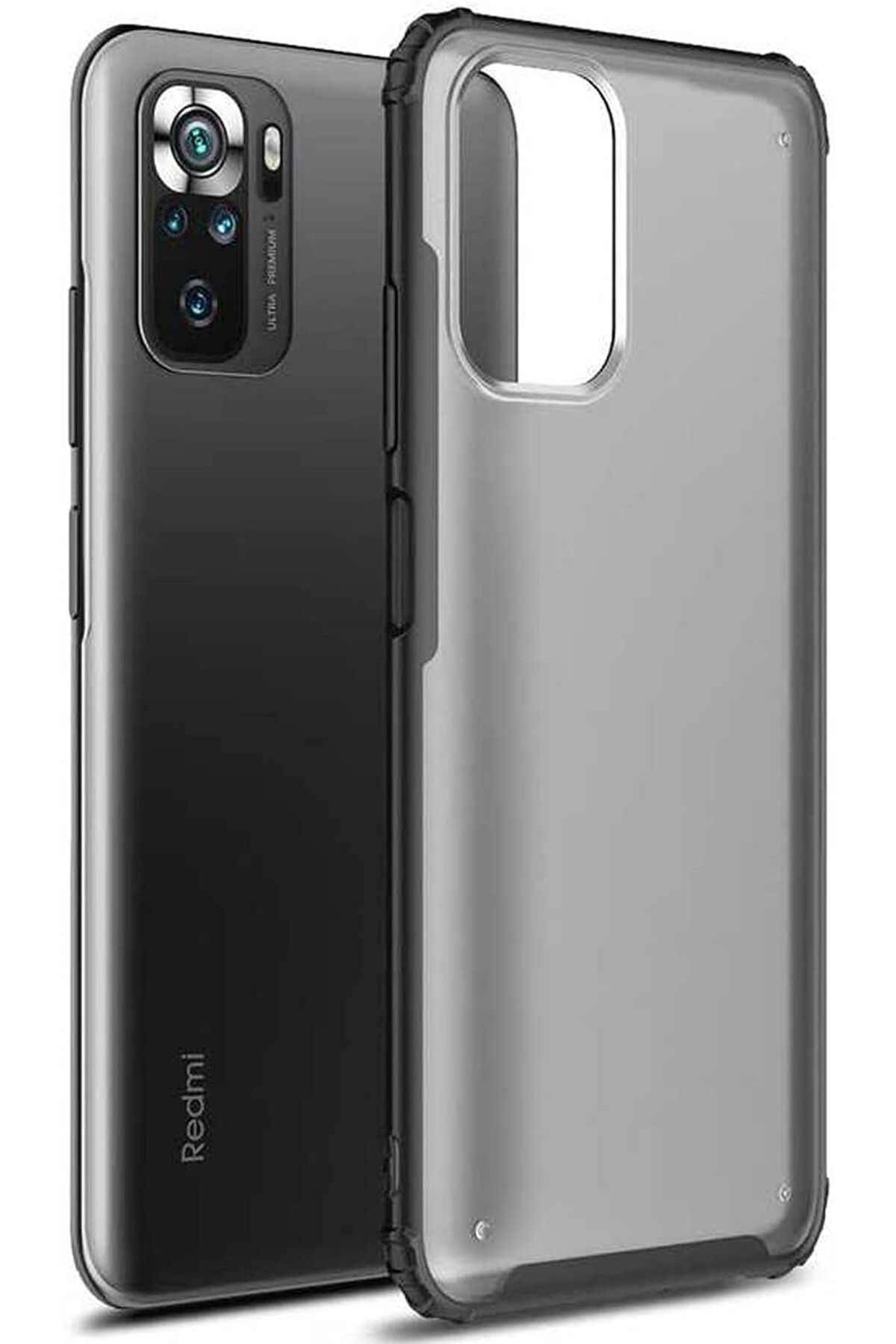 STOREMAX Sbl Xiaomi Poco M5s için Kılıf Frosted Frame Siyah [Poco M5s ile Uyumlu Kılıf - Siyah] SBLShp 1