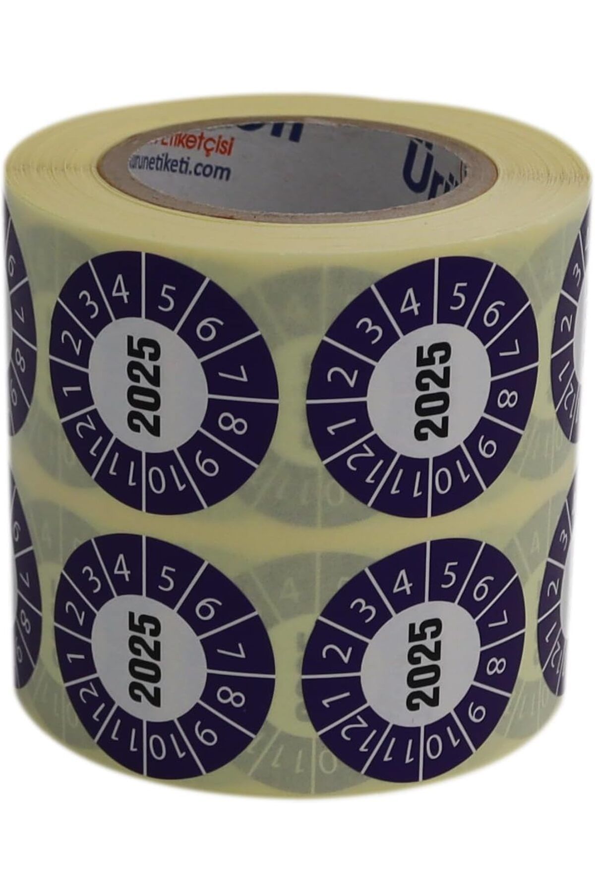LUXE etiketler , hazır al hızlı al Vellum Tarih Seçme Etiketi 30mm X 30mm Ruloda 1000 Adet (Mor, 202