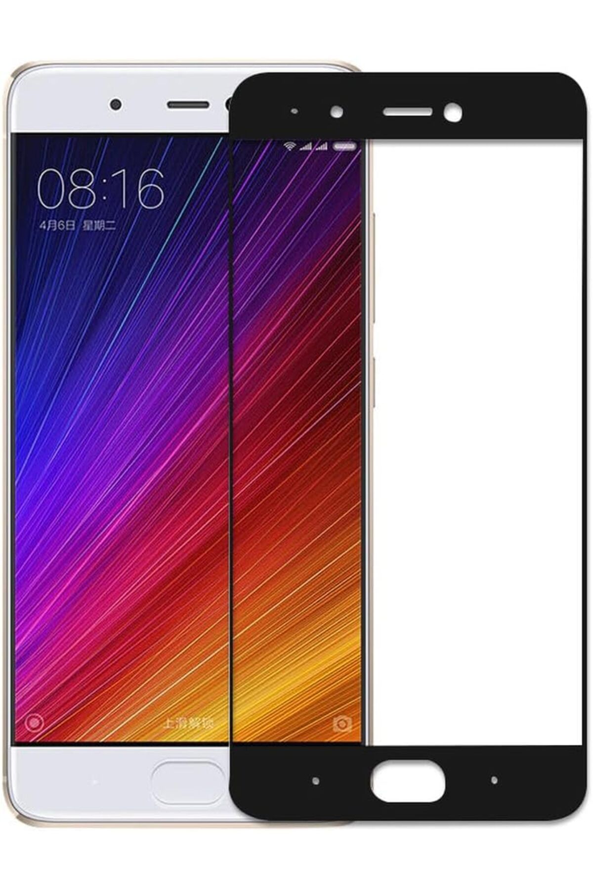 STOREMAX ELZ Xiaomi Mi 5S Uyumlu Full Kaplayan Temperli 5D Ekran Koruyucu Cam (Siyah) FRNTR 1127478
