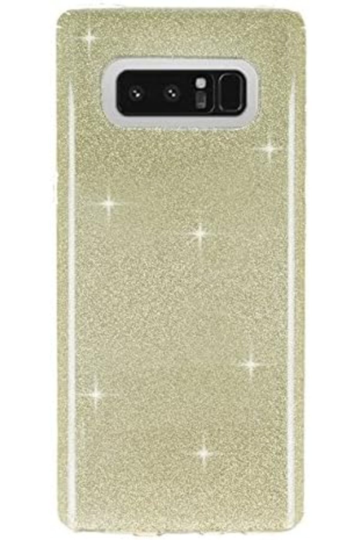 STOREMAX Rom Silvery Galaxy Note 8 Simli Gold Silikon Kılıf Romshp 1067323