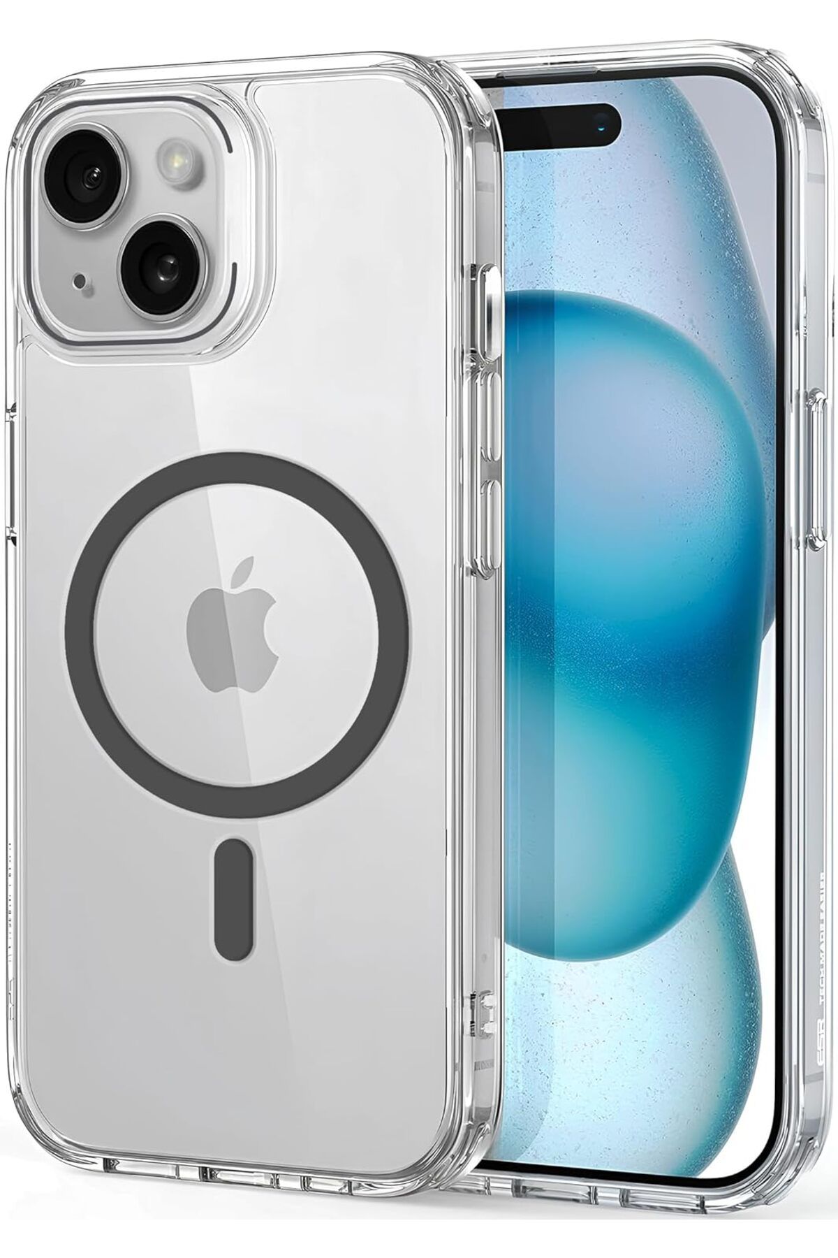 LUXE iphone 15 için Ultimate Serisi Magsafe ile uyumlu Kesinlikle Sararmayan Ultra Şeffaf Kristal Berr