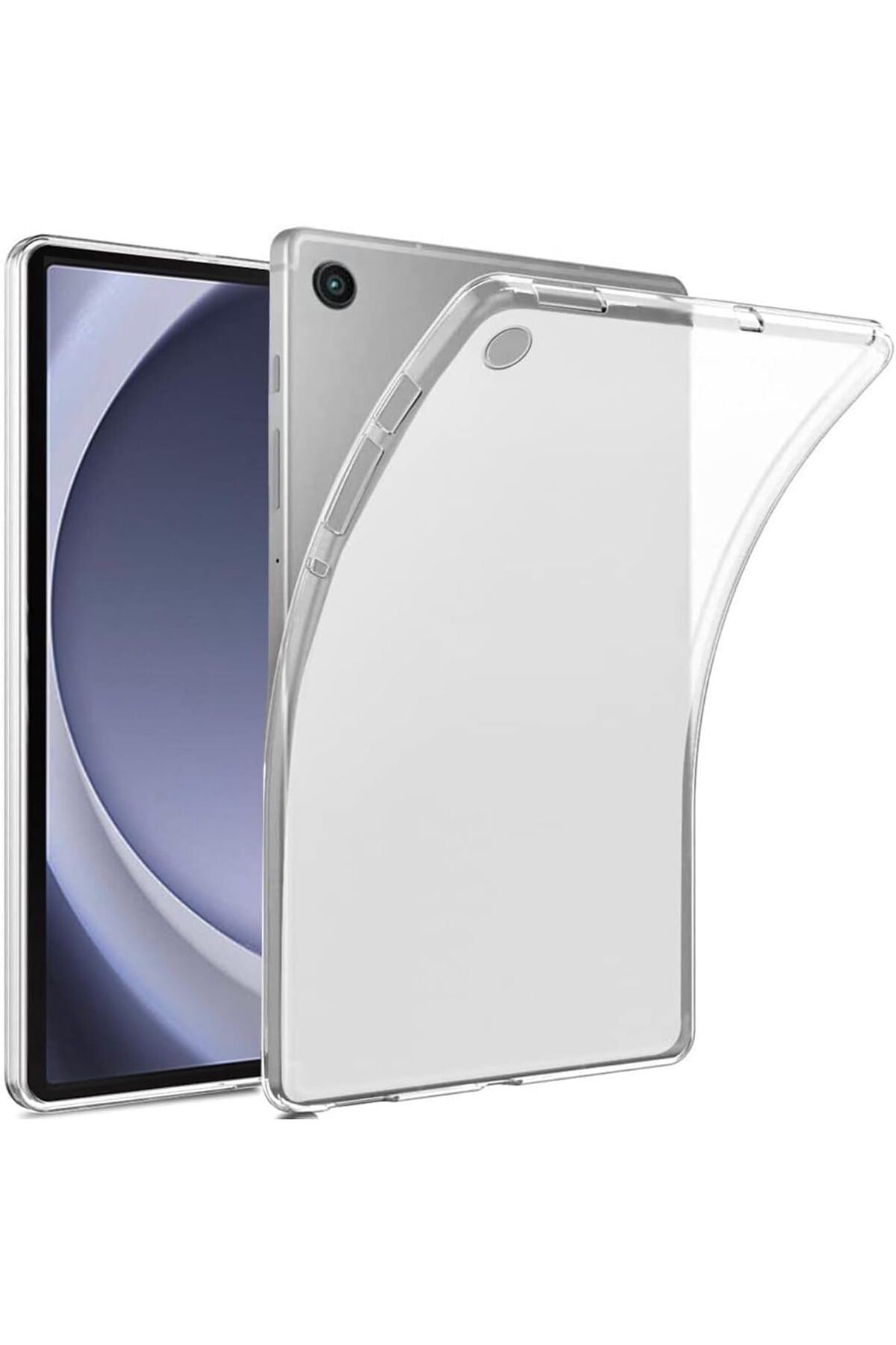 STOREMAX Ezg Galaxy Tab A9 Şeffaf Kılıf Silikon Tablet Kılıfı Ultra İnce Buzlu Şeffaf Kılıf (Tab A9