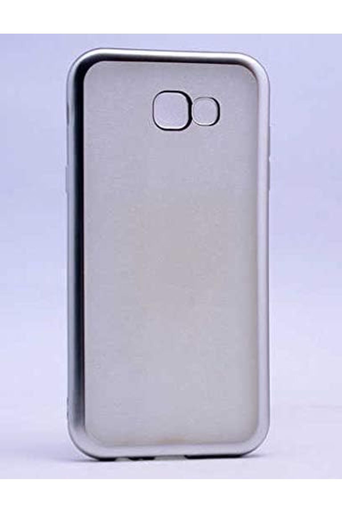 STOREMAX Rom Galaxy A3 2017 Uyumlu Lazer Kesim Yumuşak Silikon Kılıf (Gümüş Rengi) Romshp 1067323