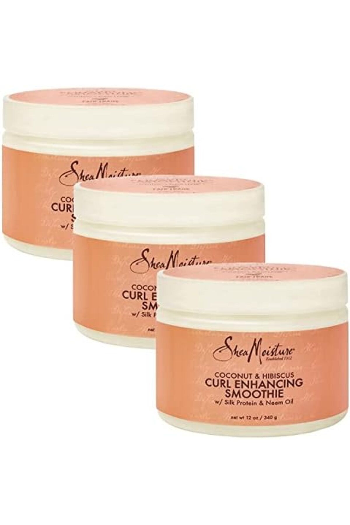 Shea Moisture-Coconut & Hibiscus Curl Enhancing Smoothie 12 Oz, Pack Of 3 2