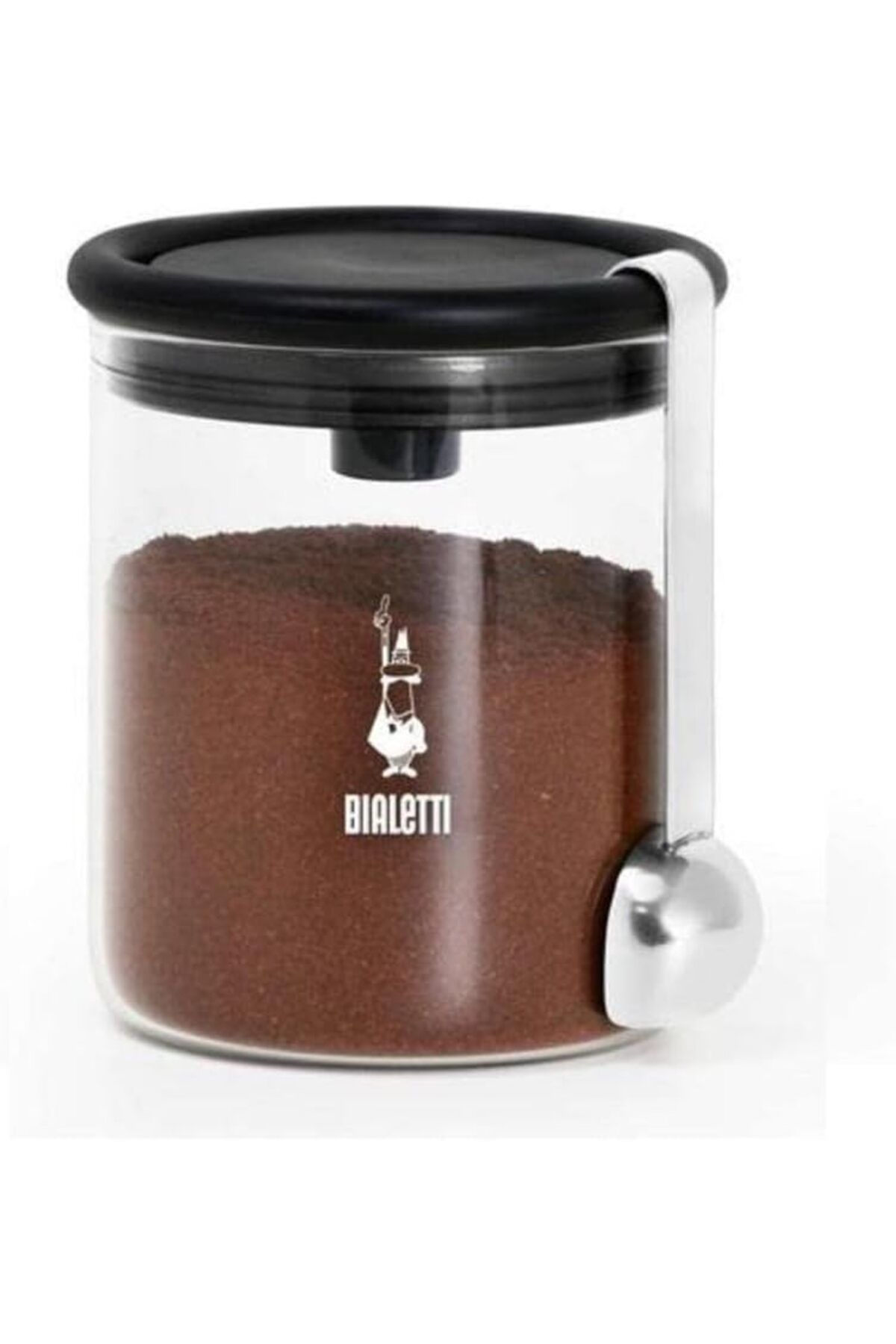 LUXE - Kahve Saklama Kavanozu - 250gr - Silikon Contalı Hava Geçirmez Kapak - Paslanmaz Ölçü Kaşı