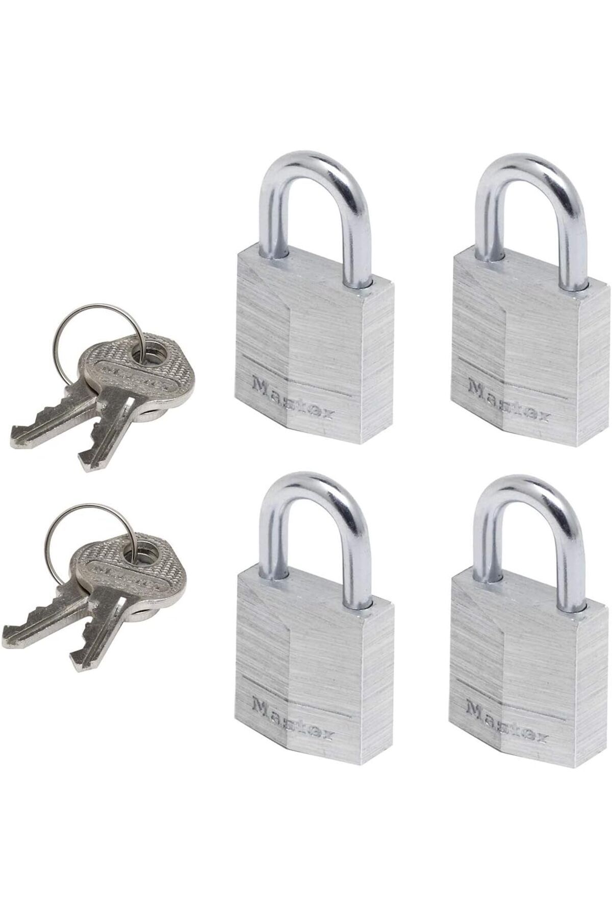 Mu Art Ahşap Mrt LOCK Küçük Asma Kilitler [4'lü Set] [Aynı kilit? end] 9120EURQNOP — sırt çantaları, b