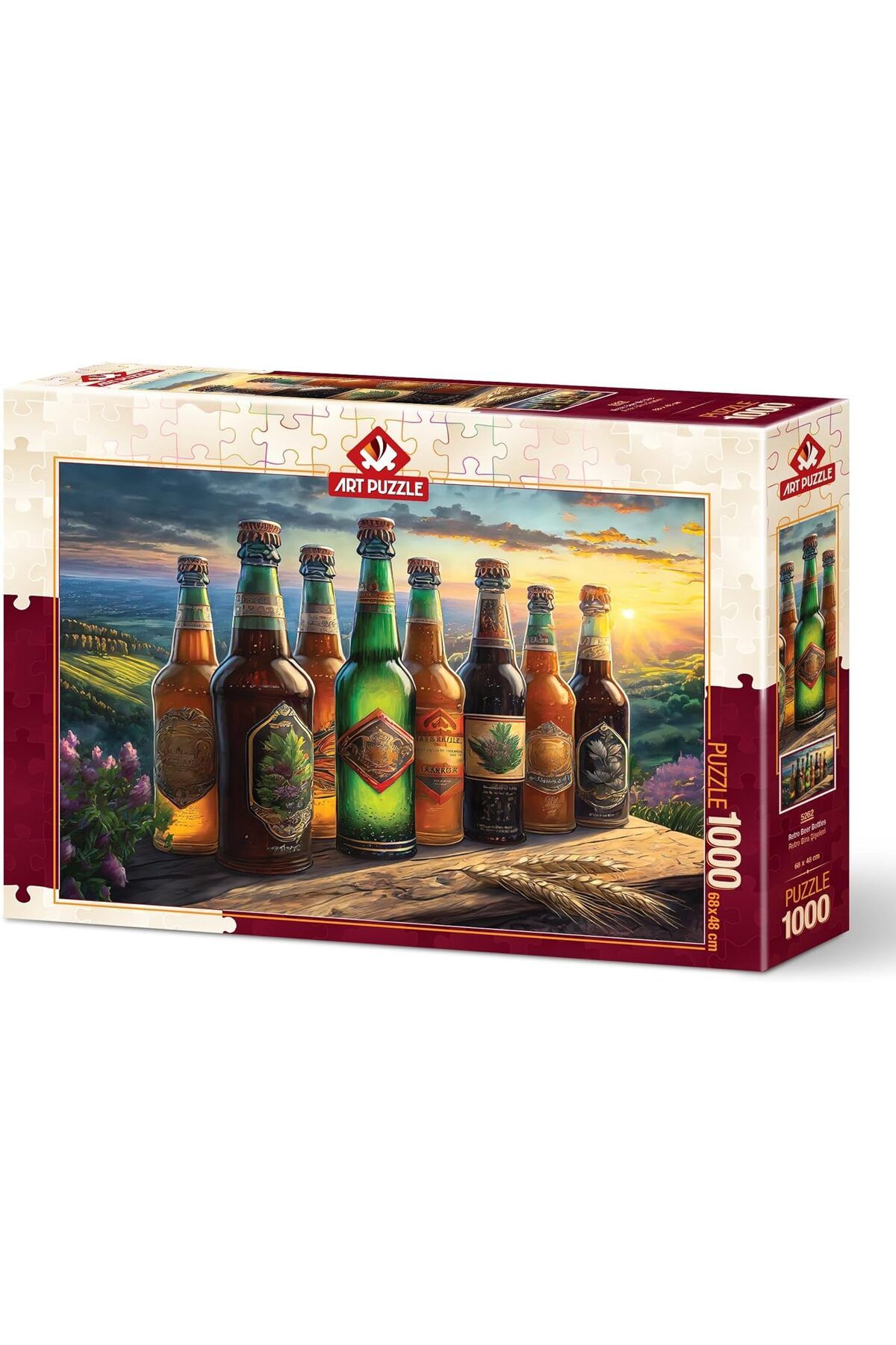 STOREMAX ELZ Puzzle Retro  Şişeleri 1000 Parça Puzzle FRNTR 1127478