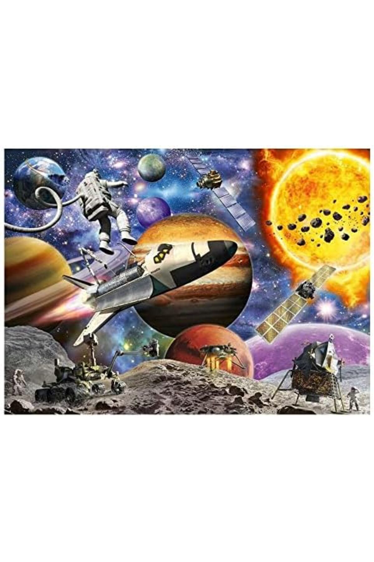 STOREMAX 51625 Uzayda Keşif Puzzle, 60 Parça, Çok Renkli FxYM 1126906