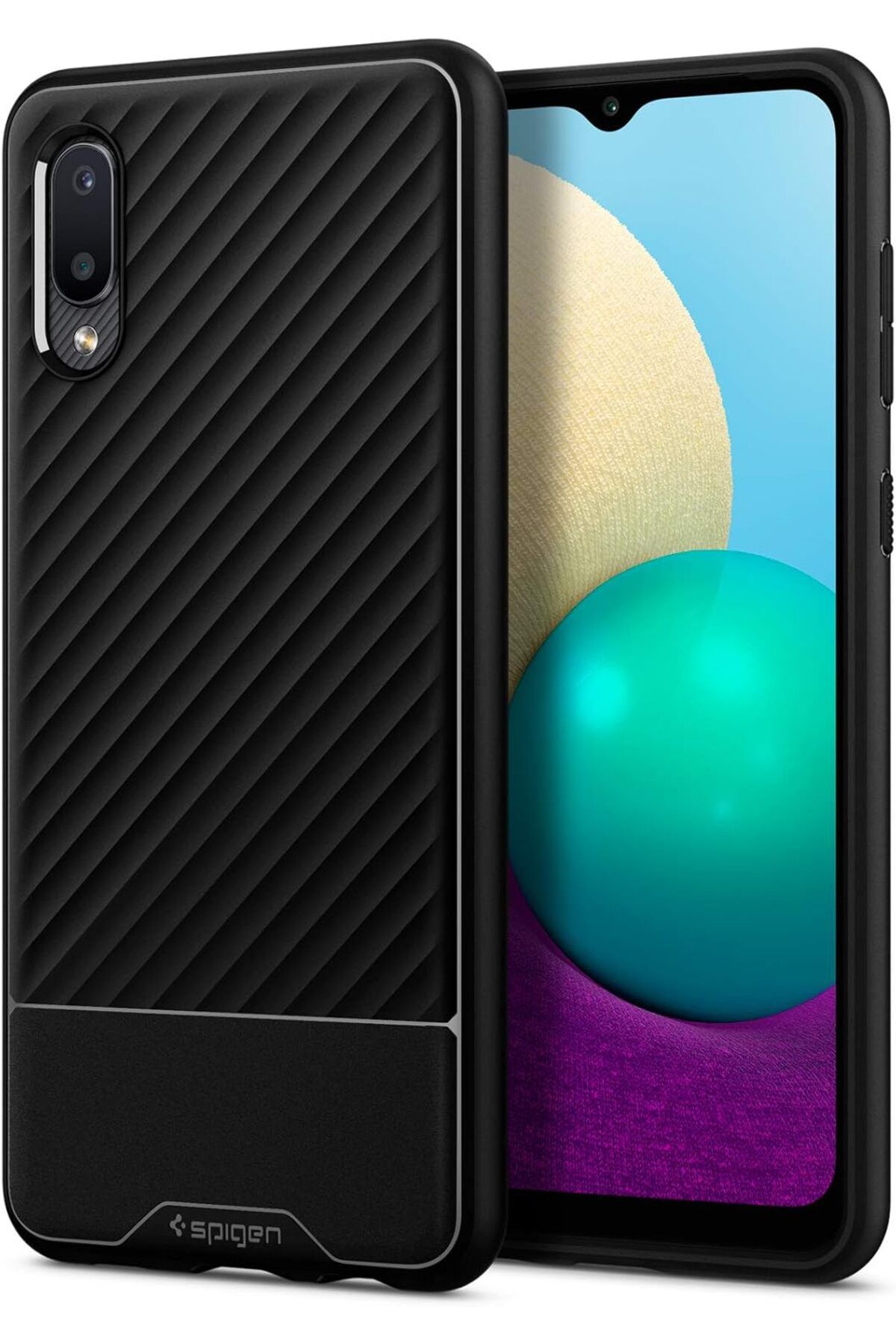 STOREMAX Galaxy A02 / Galaxy M02 Uyumlu Kılıf Core Armor Matte Black - ACS02740