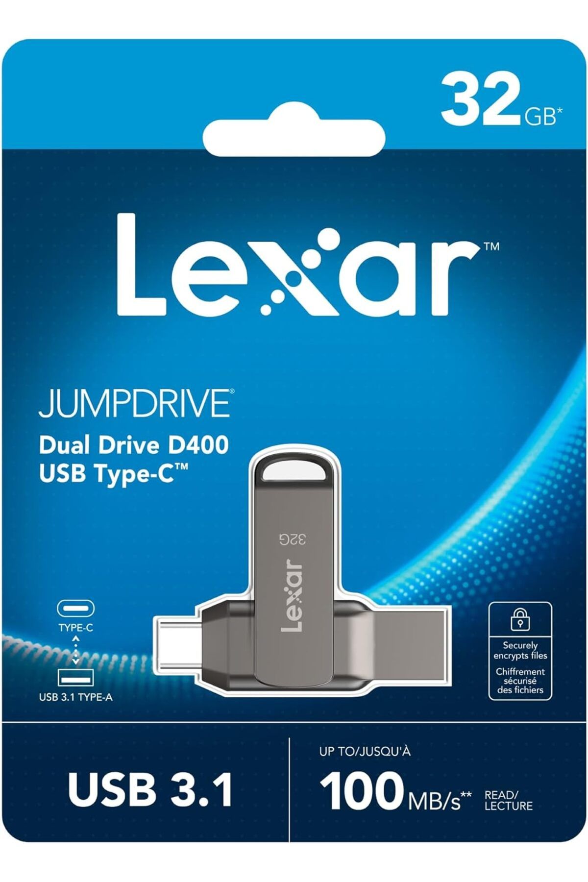 LUXE 32 GB JumpDrive Dual Drive D35c USB 3.0 Type-C, Flash Sürücü LXSHP 1055529
