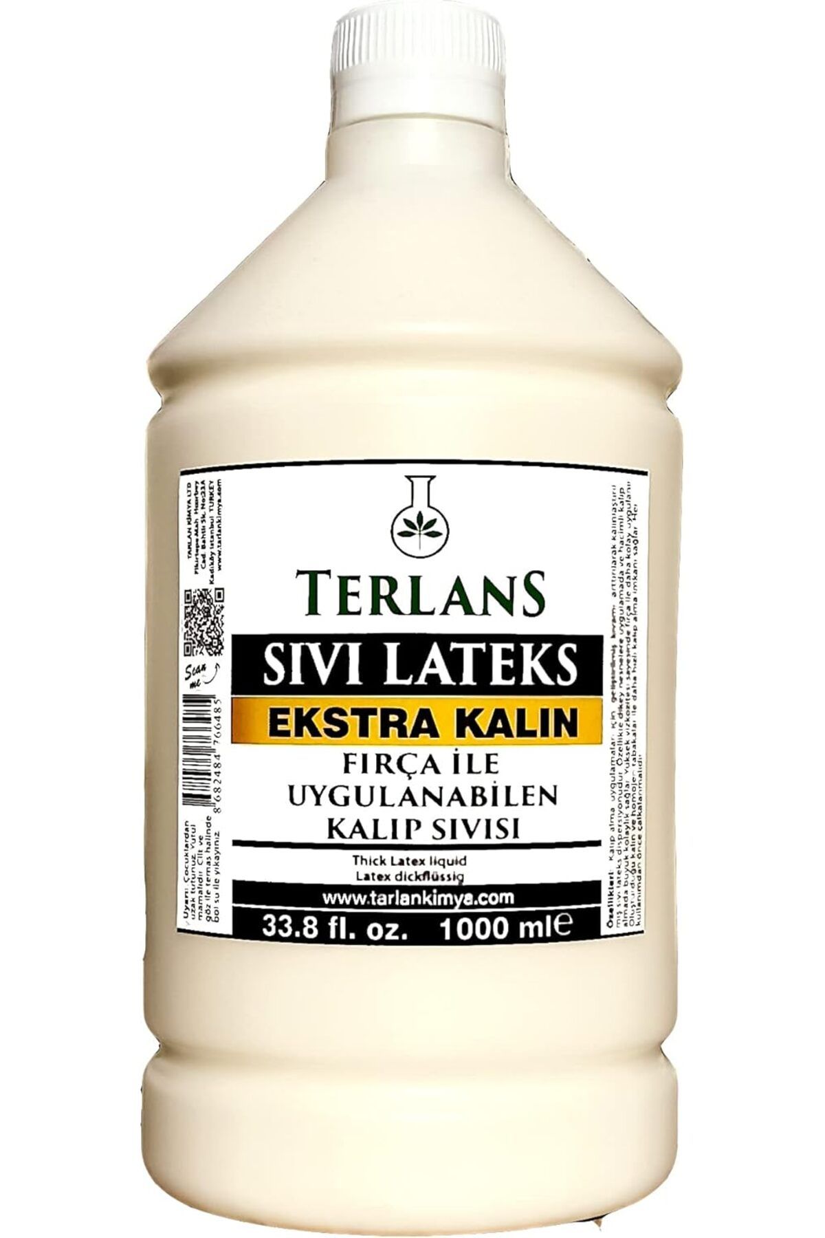 Mu Art Ahşap Mrt Ekstra Kalın Sıvı Lateks 1000 ml Fırça ile Sürülebilir Kalıp Sıvısı Thick Liquid Late