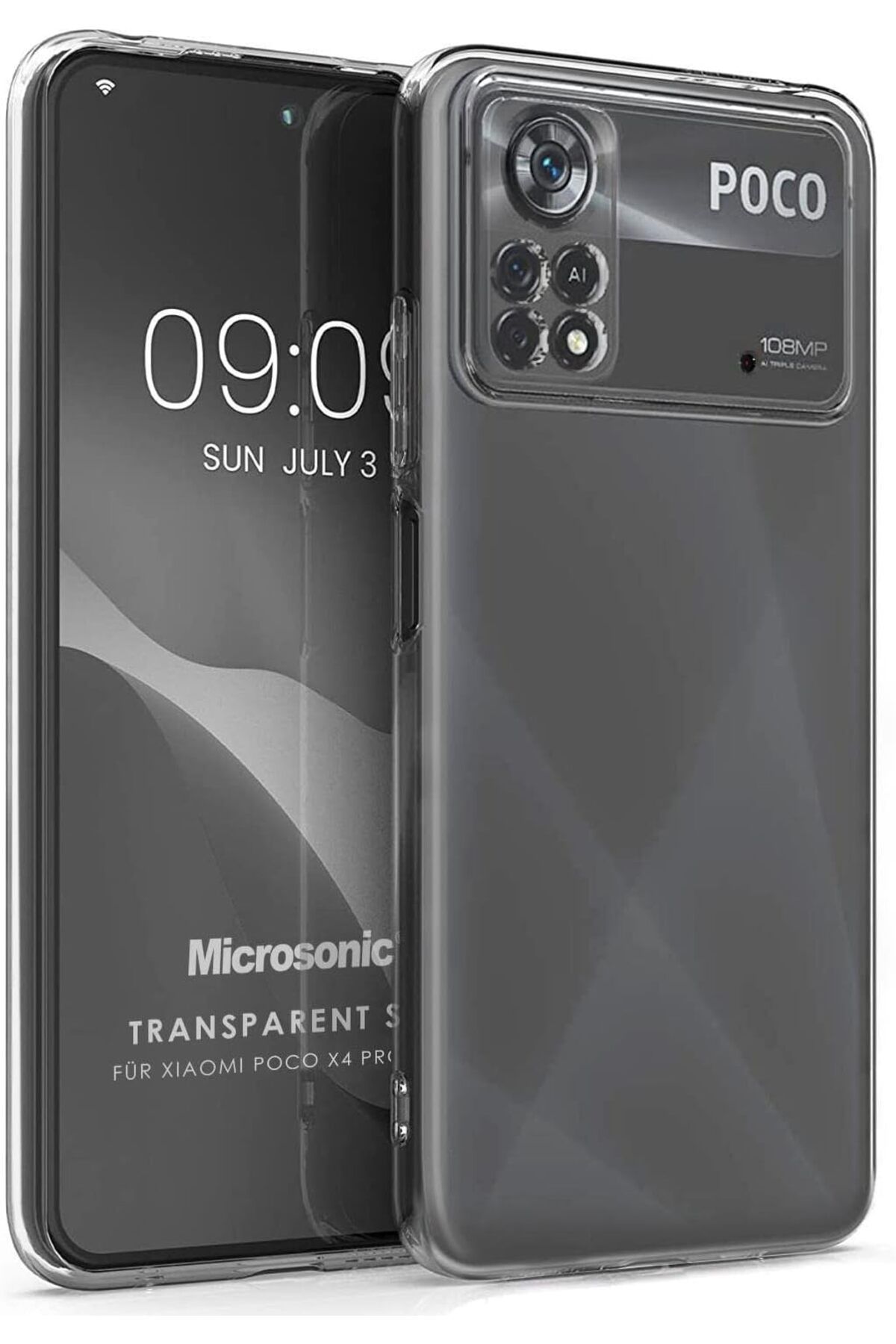 STOREMAX ELZ Xiaomi Poco X4 Pro 5G için Kılıf Transparent Soft Şeffaf [Poco X4 Pro 5G ile Uyumlu Kılıf