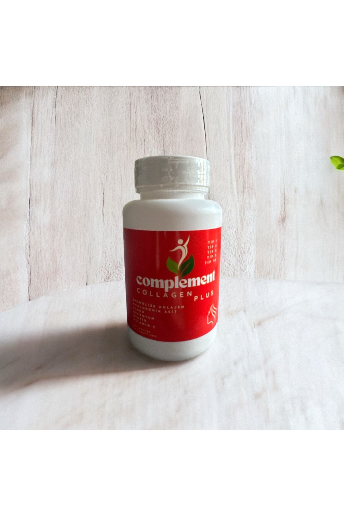 COMPLEMENT-Collagen Plus 60 Tablets - Number 1 2 3 5 10 Hydrolyzed Elastin Hyaluronic, Acid and Vitamin C Boost 7