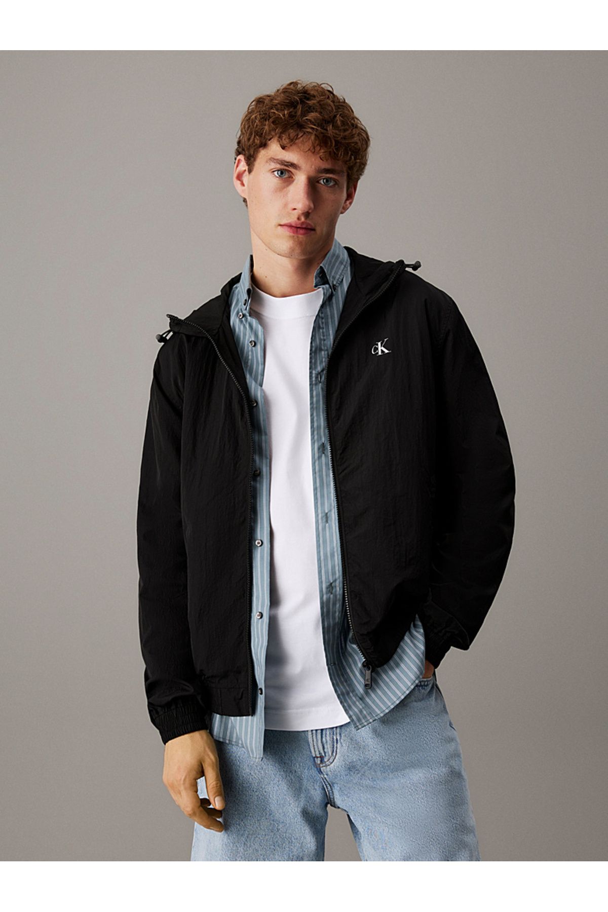 Calvin Klein Hooded Nylon Windbreaker - Rüzgarlık