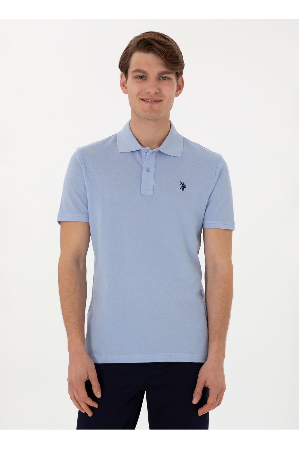 یو اس پولو تی‌شرت مردانه پولو مدل U.S. Polo Assn. Light Blue GTP04