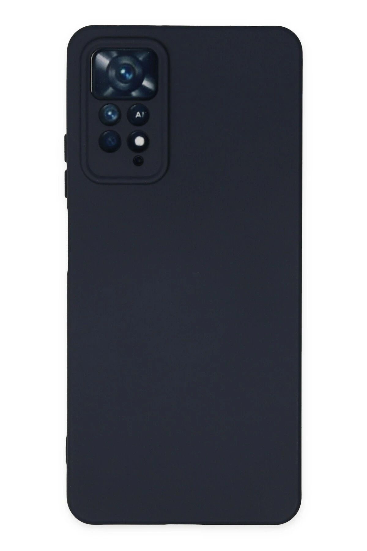 NewFace Xiaomi Redmi Note 11 Pro uyumlu  Kılıf Nano içi Kadife Silikon - Lacivert BSTMY