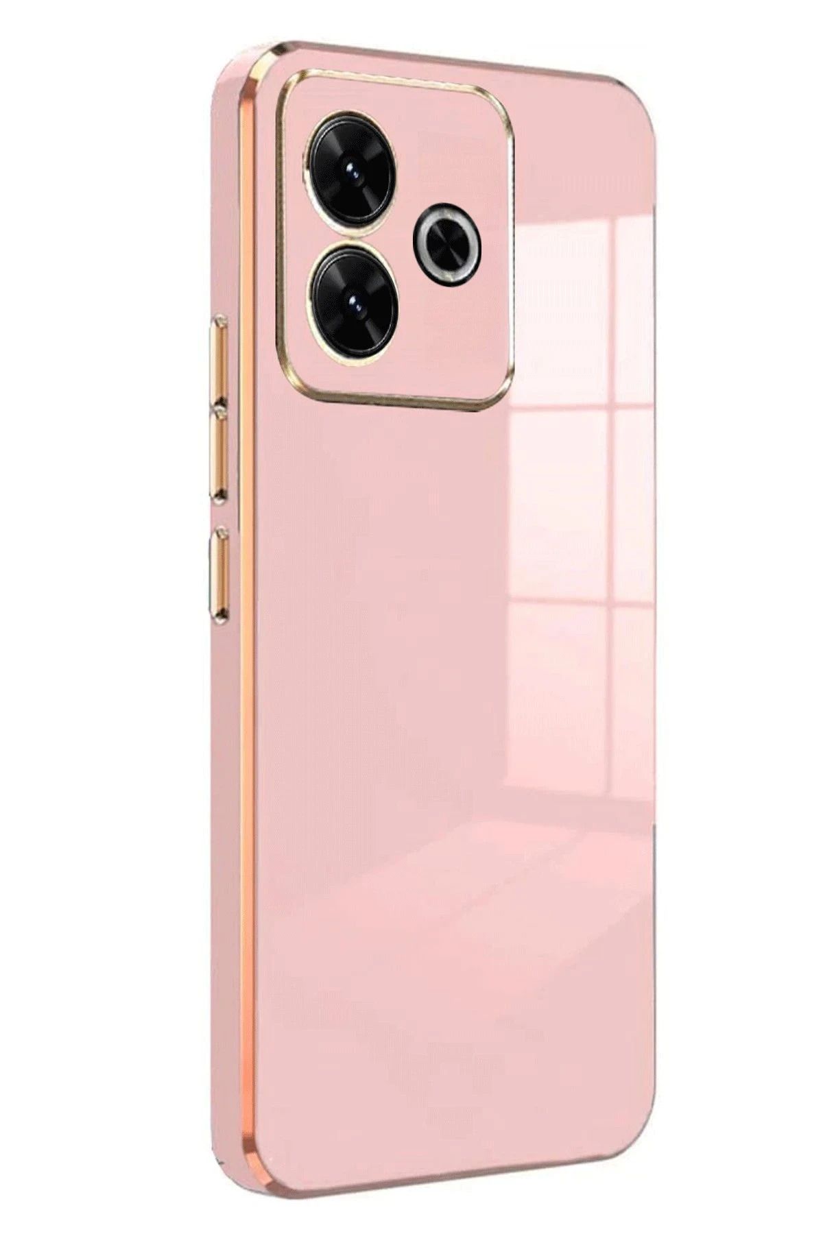 NewFace Xiaomi Redmi 13 4G Kılıf Volet Silikon - Pembe HNZRN