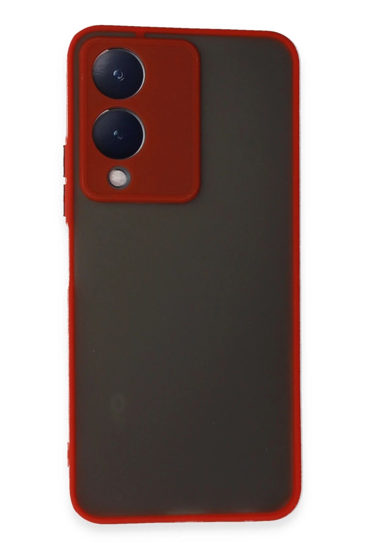 NewFace Vivo Y17S Kılıf Montreal Silikon Kapak - Kırmızı YNSMR