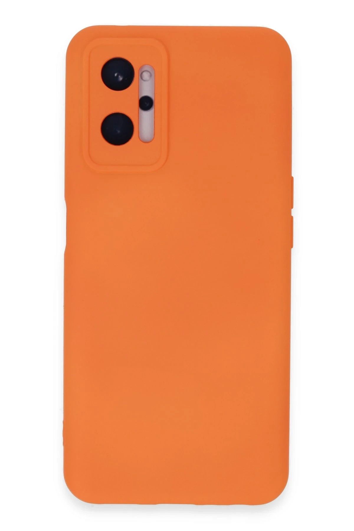 NewFace Realme 9i 4G Kılıf Nano içi Kadife Silikon - Turuncu FERRG