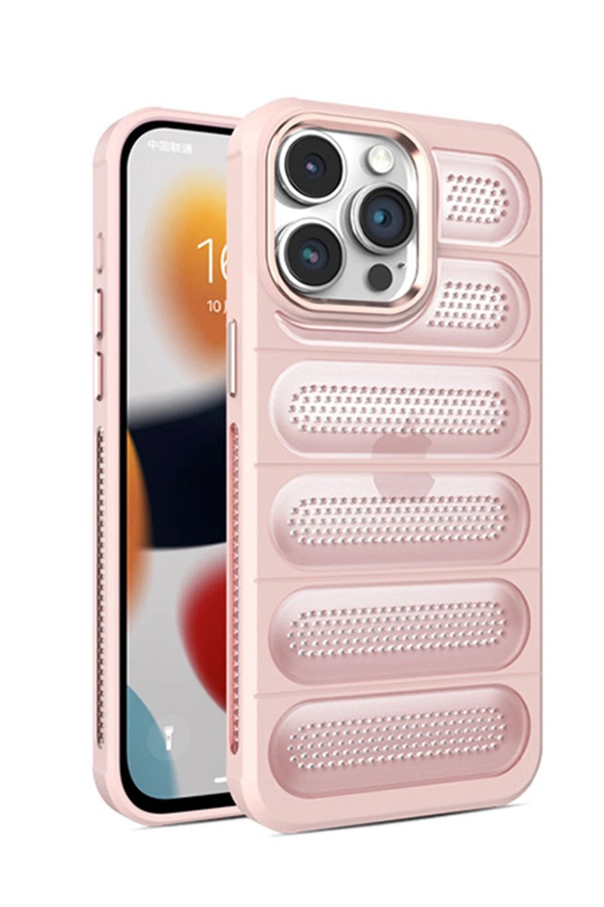 NewFace iPhone 15 Pro Kılıf Airmax Silikon Kapak - Pembe INSLM