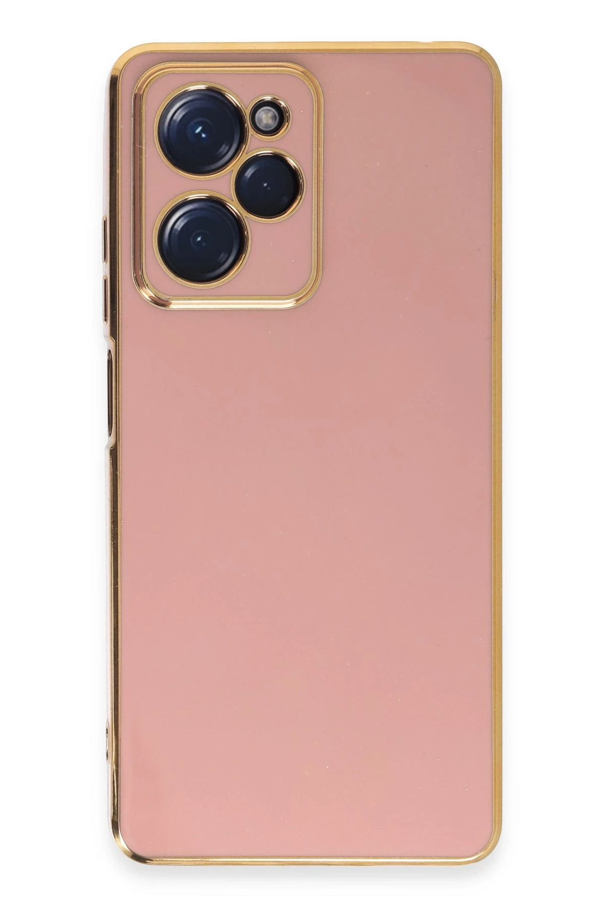 NewFace Xiaomi Poco X5 Pro 5G Kılıf Volet Silikon - Pembe INSLM