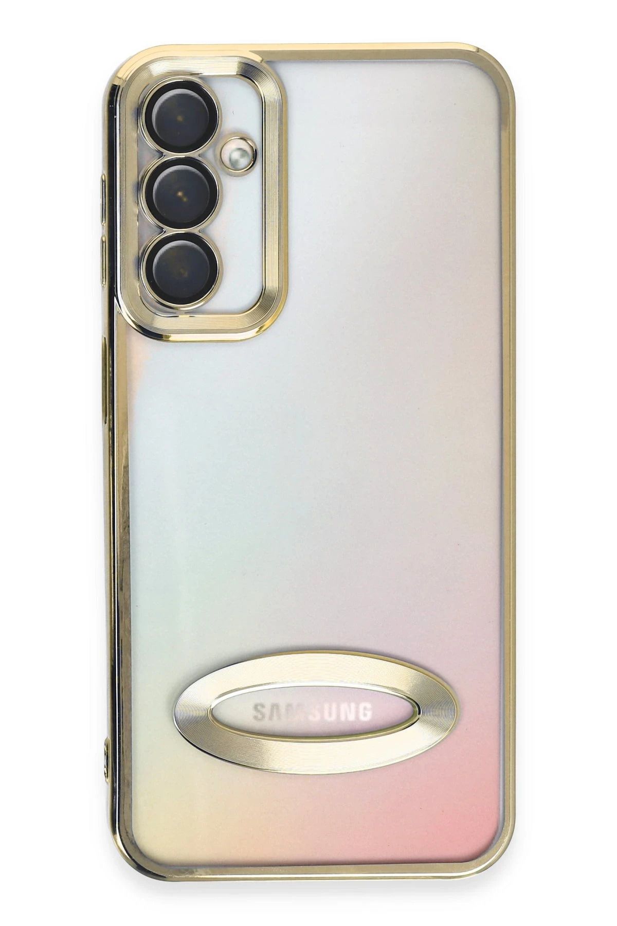 NewFace Samsung Galaxy A14 4G Kılıf Slot Silikon - Gold INSLM
