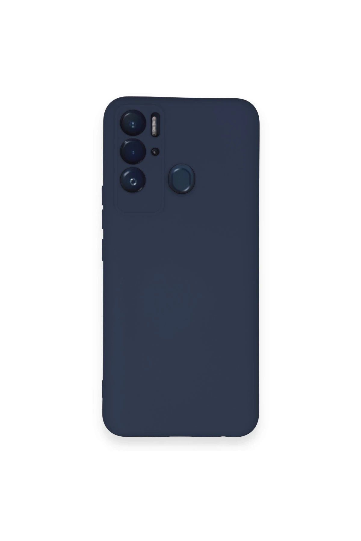 NewFace Tecno Pova Neo Uyumlu Kılıf Nano içi Kadife Silikon - Lacivert HNZRN