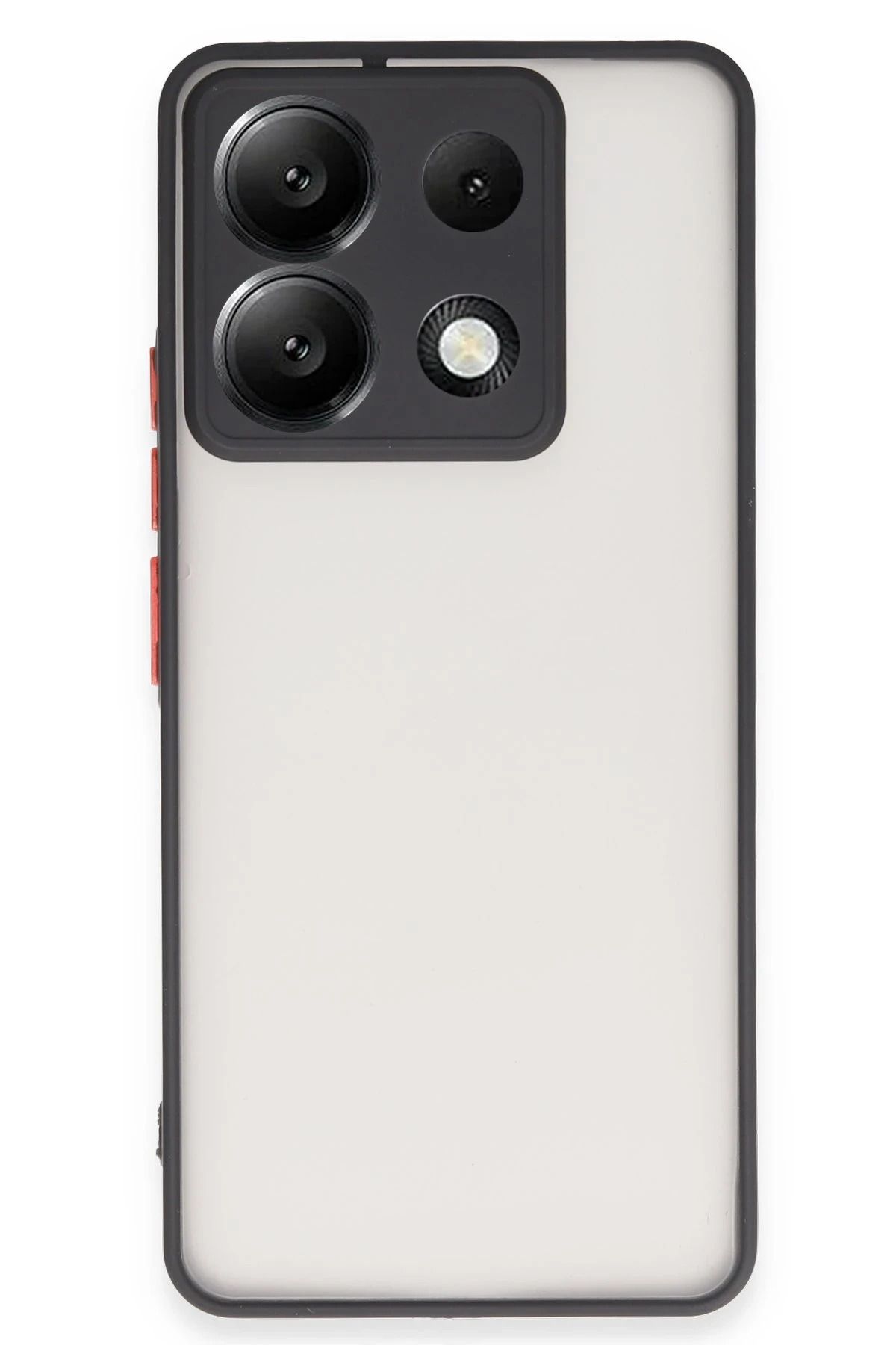 NewFace Xiaomi Redmi Note 13 Pro 5G Kılıf Montreal Silikon Kapak - Siyah BSTMY
