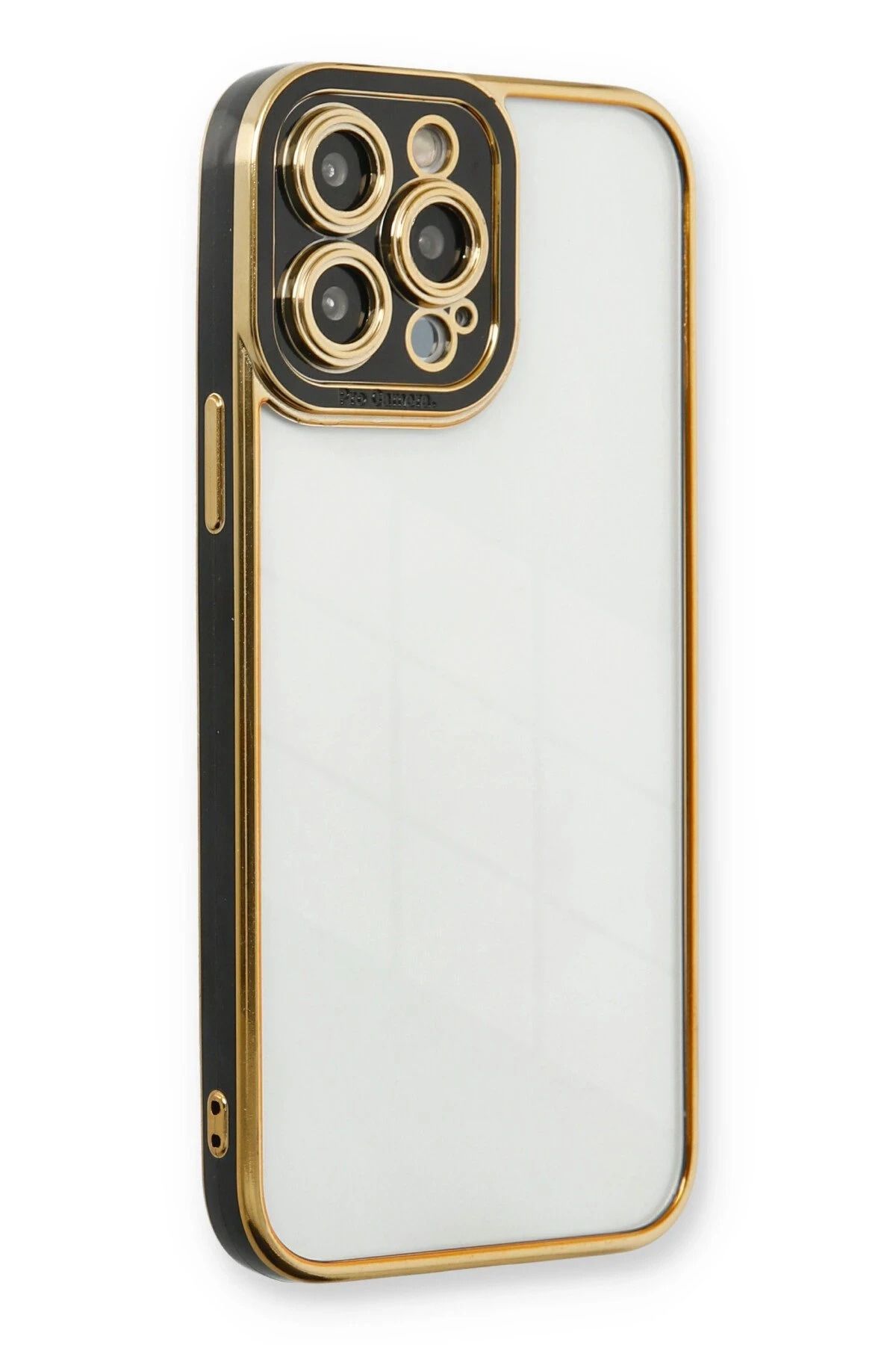 NewFace iPhone 13 Pro Max Kılıf Liva Lens Silikon - Siyah FERRG