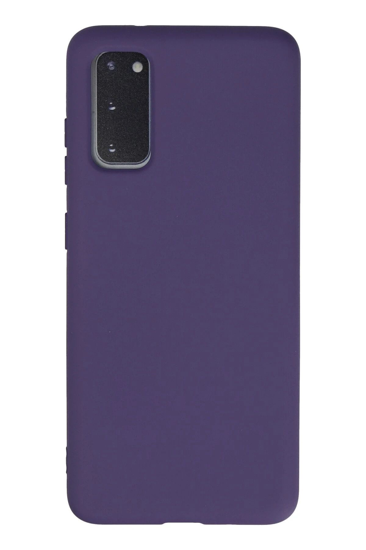 NewFace Galaxy S20  Uyumlu Kılıf Nano içi Kadife Silikon - Mor JOJUA