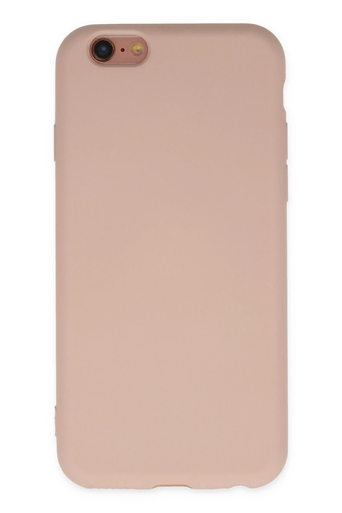 NewFace iPhone 6 Uyumlu Kılıf Nano içi Kadife Silikon - Pudra INSLM