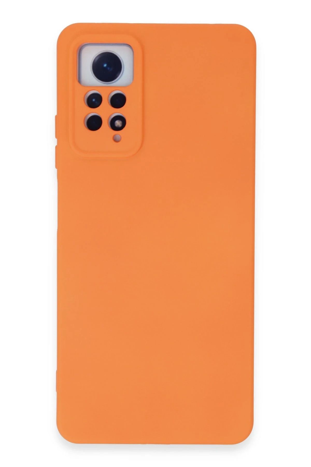 NewFace Xiaomi Redmi Note 12 Pro 4G Kılıf Nano içi Kadife Silikon - Turuncu JOJUA