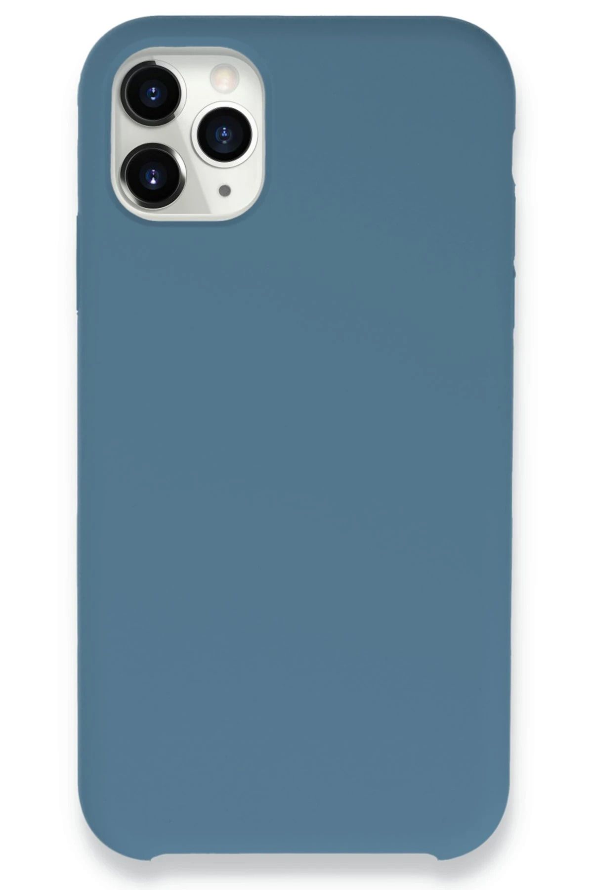 NewFace iPhone 11 Pro Max Kılıf Lansman Legant Silikon - Açık Mavi NRMSA