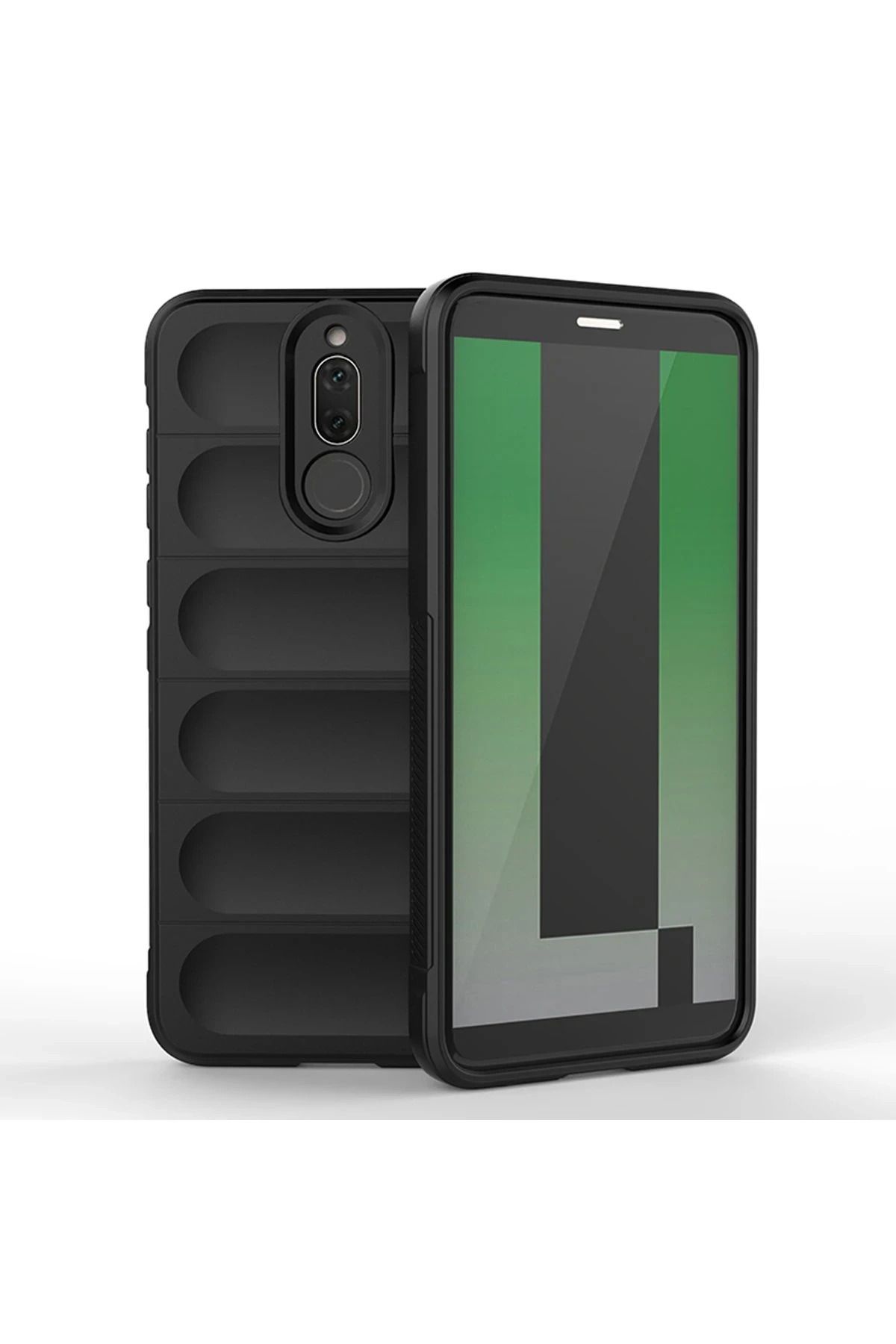 NewFace Huawei Mate 10 Lite Kılıf Optimum Silikon - Siyah YNSMR