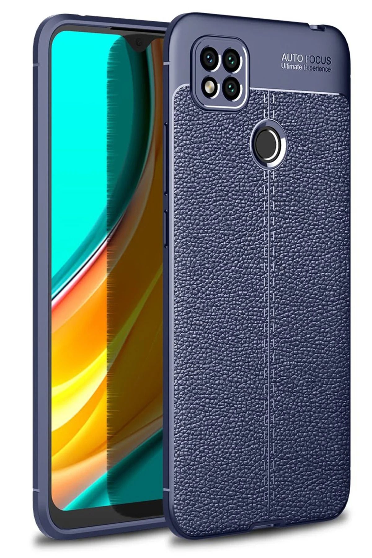 NewFace Xiaomi Redmi 9C Kılıf Auto Focus Kapak - Lacivert INSLM