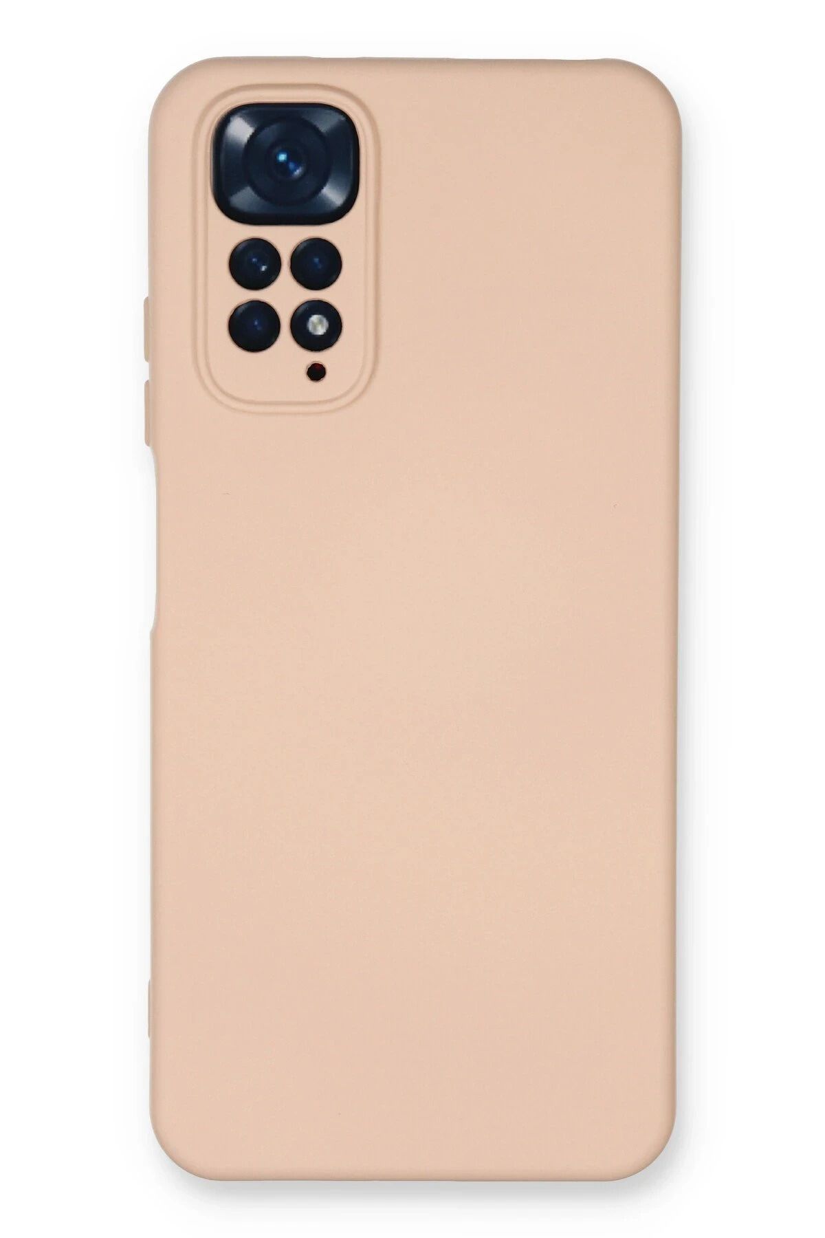 NewFace Xiaomi Redmi Note 11 Uyumlu Kılıf Nano içi Kadife Silikon - Pudra INSLM