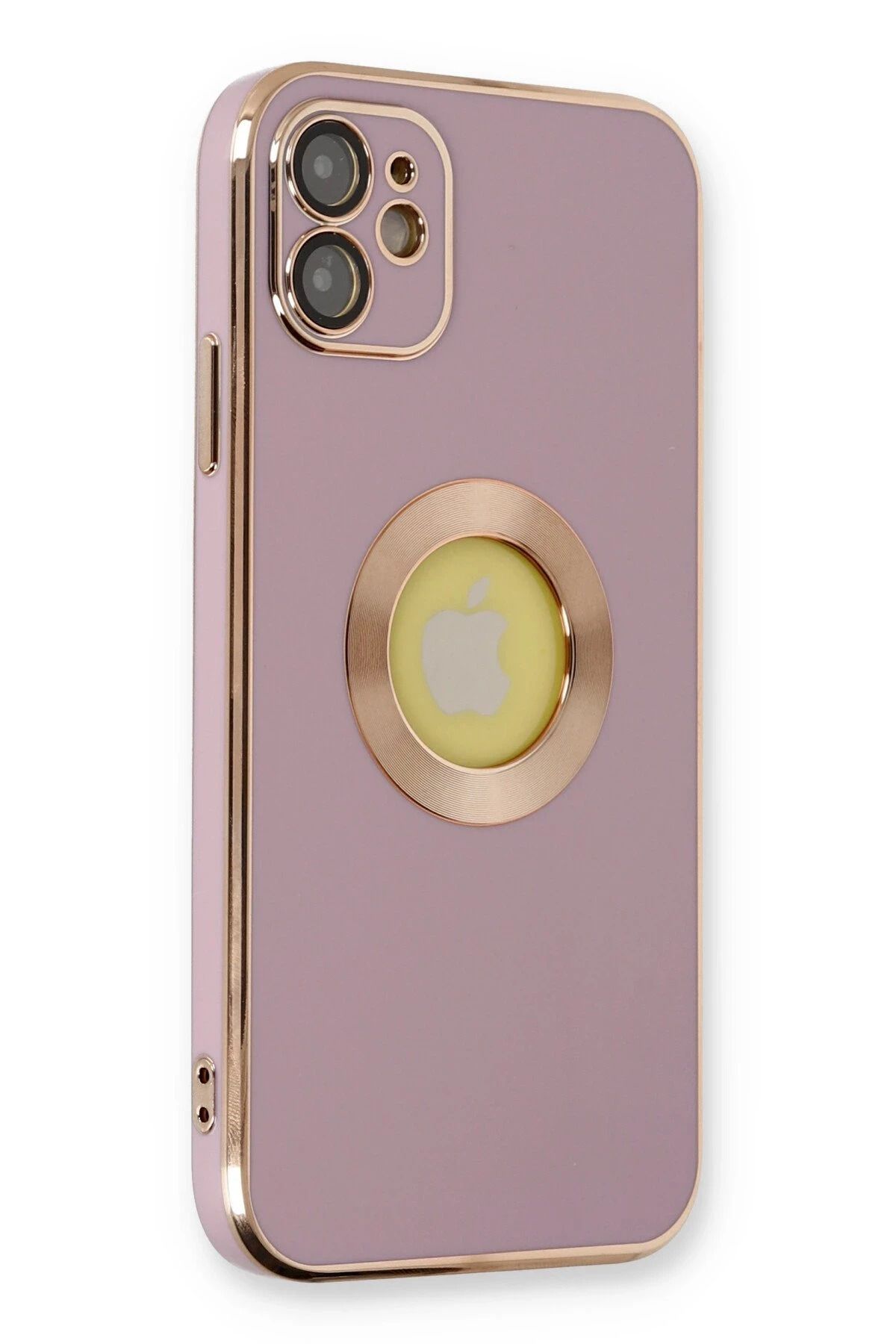 NewFace iPhone 12 Kılıf Store Silikon - Mor ALMLA