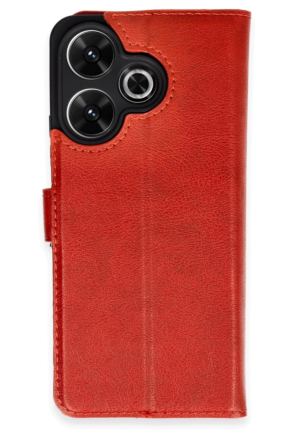 NewFace Xiaomi Redmi 13 4G Kılıf Trend S Plus Kapaklı Kılıf - Kırmızı LZWDR