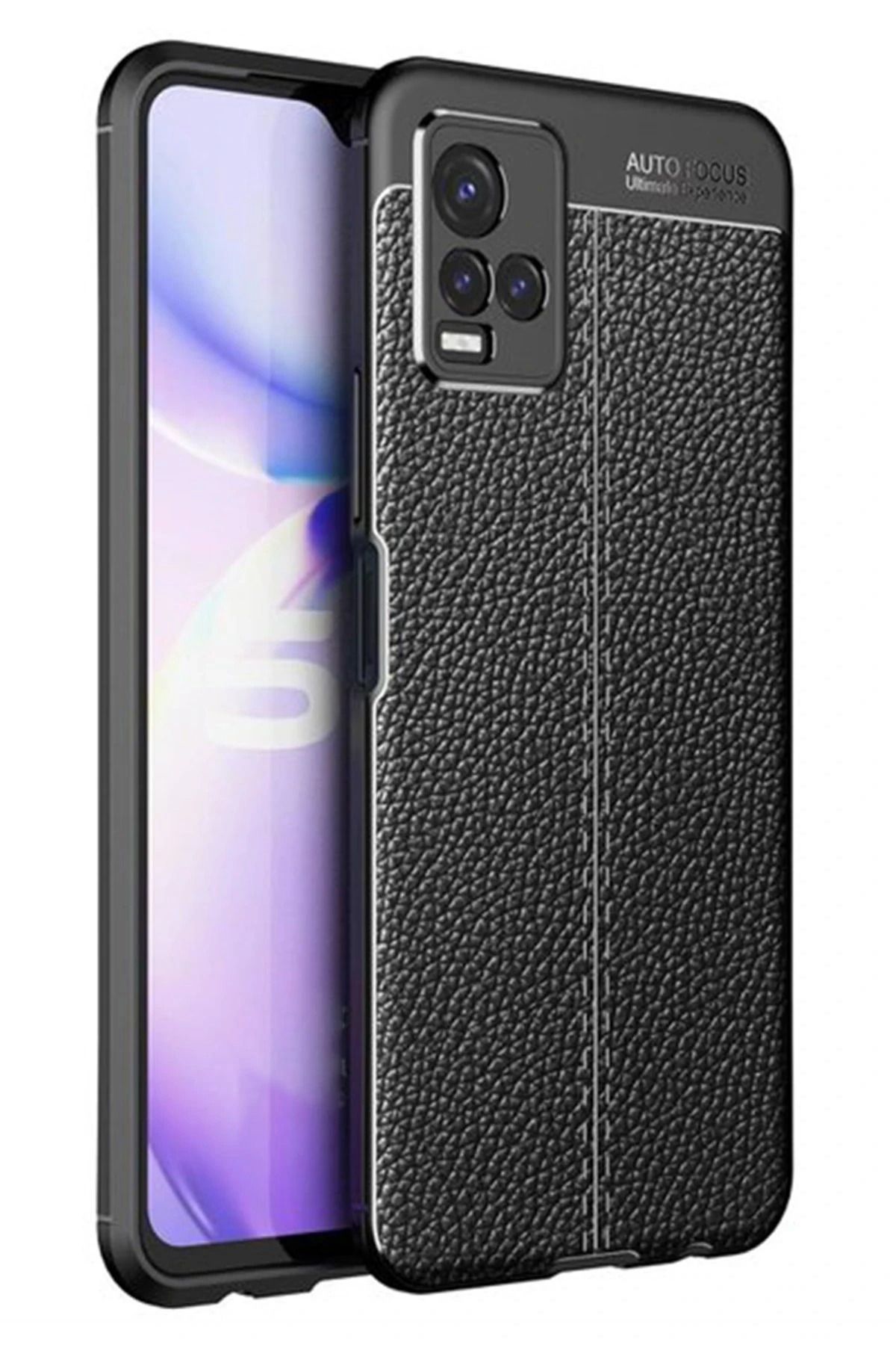 NewFace Vivo Y21S Kılıf Auto Focus Kapak - Siyah INSLM